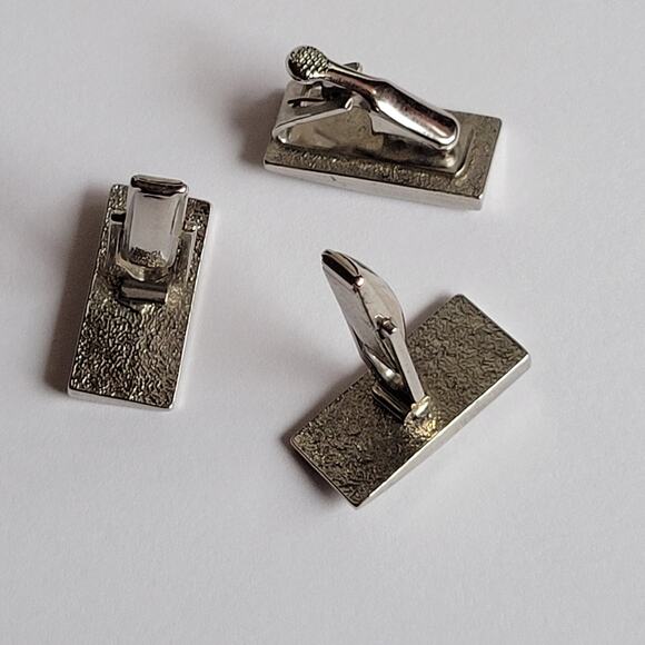 Vintage Pioneer Cufflinks and tie clip set. - Picture 10 of 16